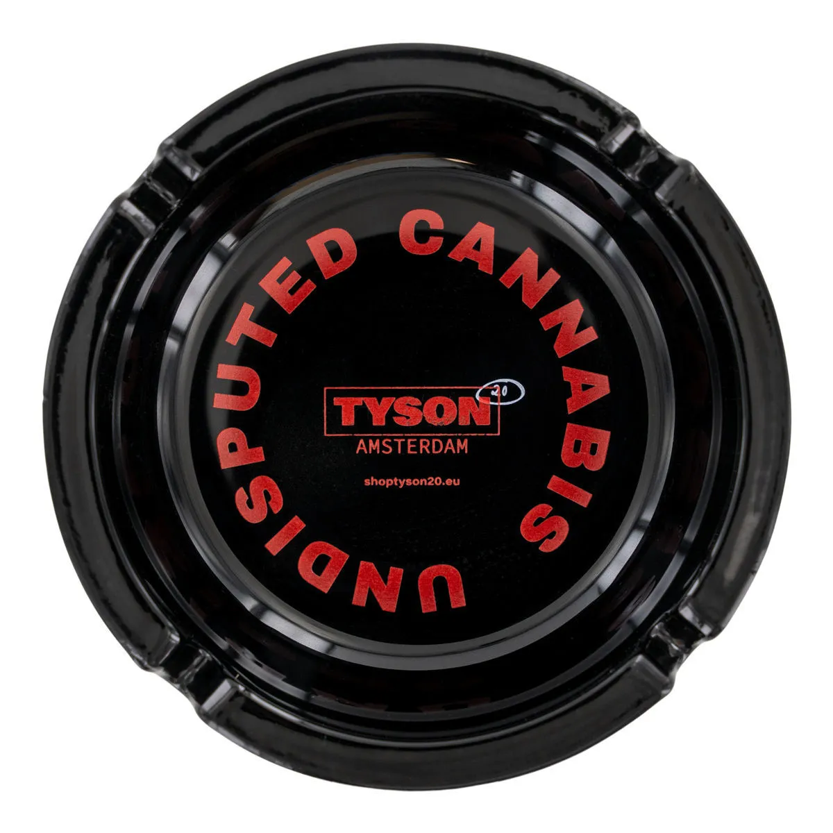 Cenicero de cristal negro Tyson 2.0