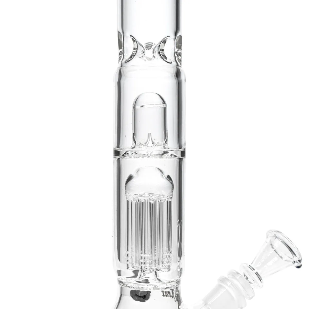 Black Leaf Bong de hielo de cristal con percolador y difusor de cúpula — imagen 3