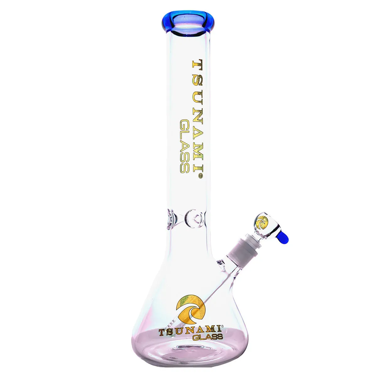 Bong base Erlenmeyer con filtro de hielo 15'' (Tsunami Glass) — imagen 3