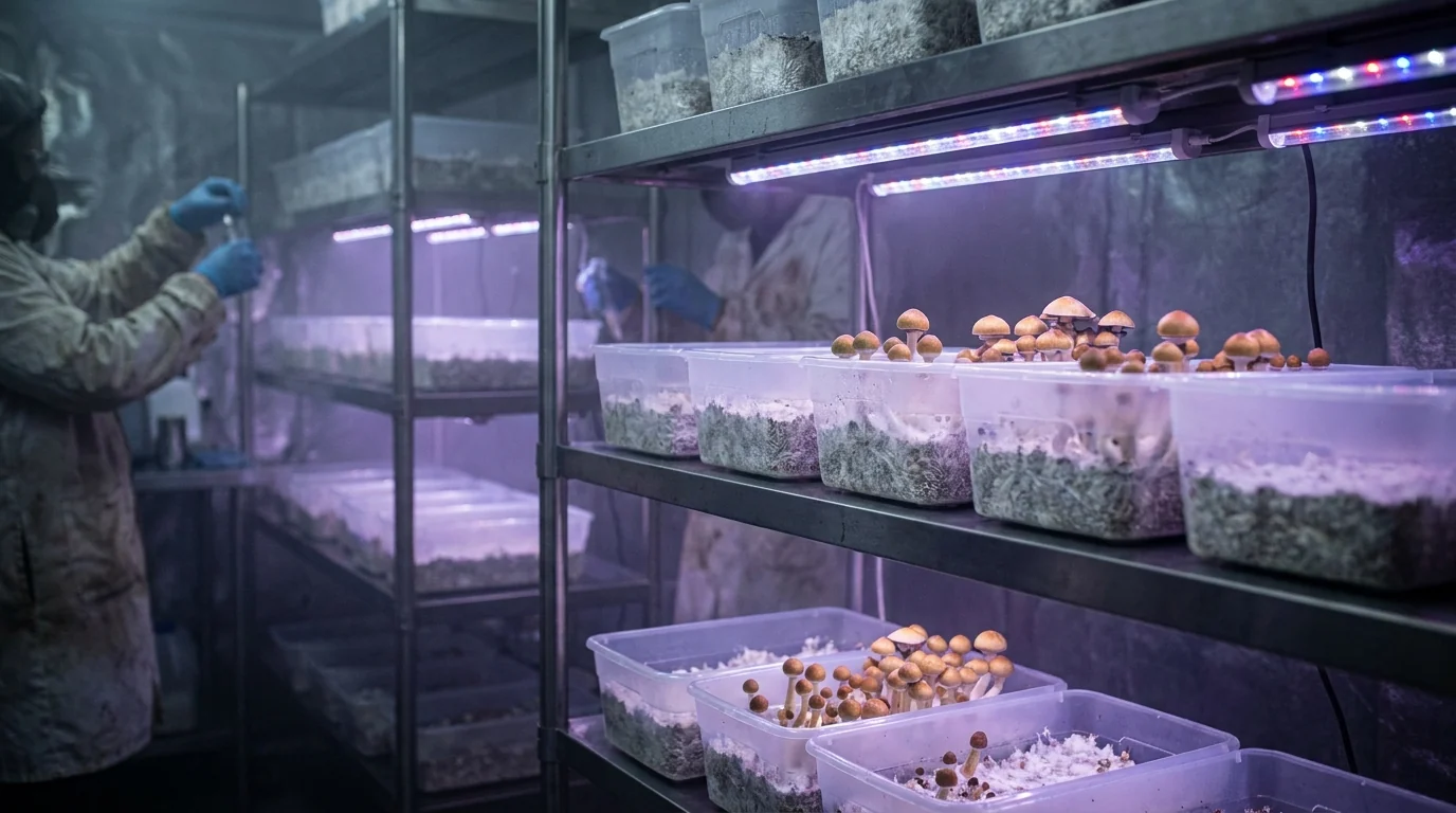 AZARIUS · El cuarto de cultivo clandestino donde manda Golden Teacher
