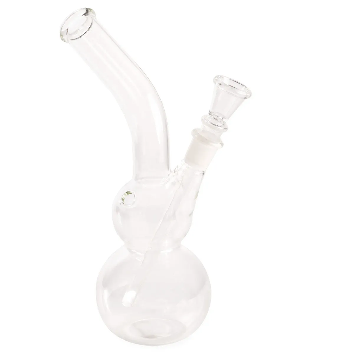 Bong de cristal con doble cazoleta