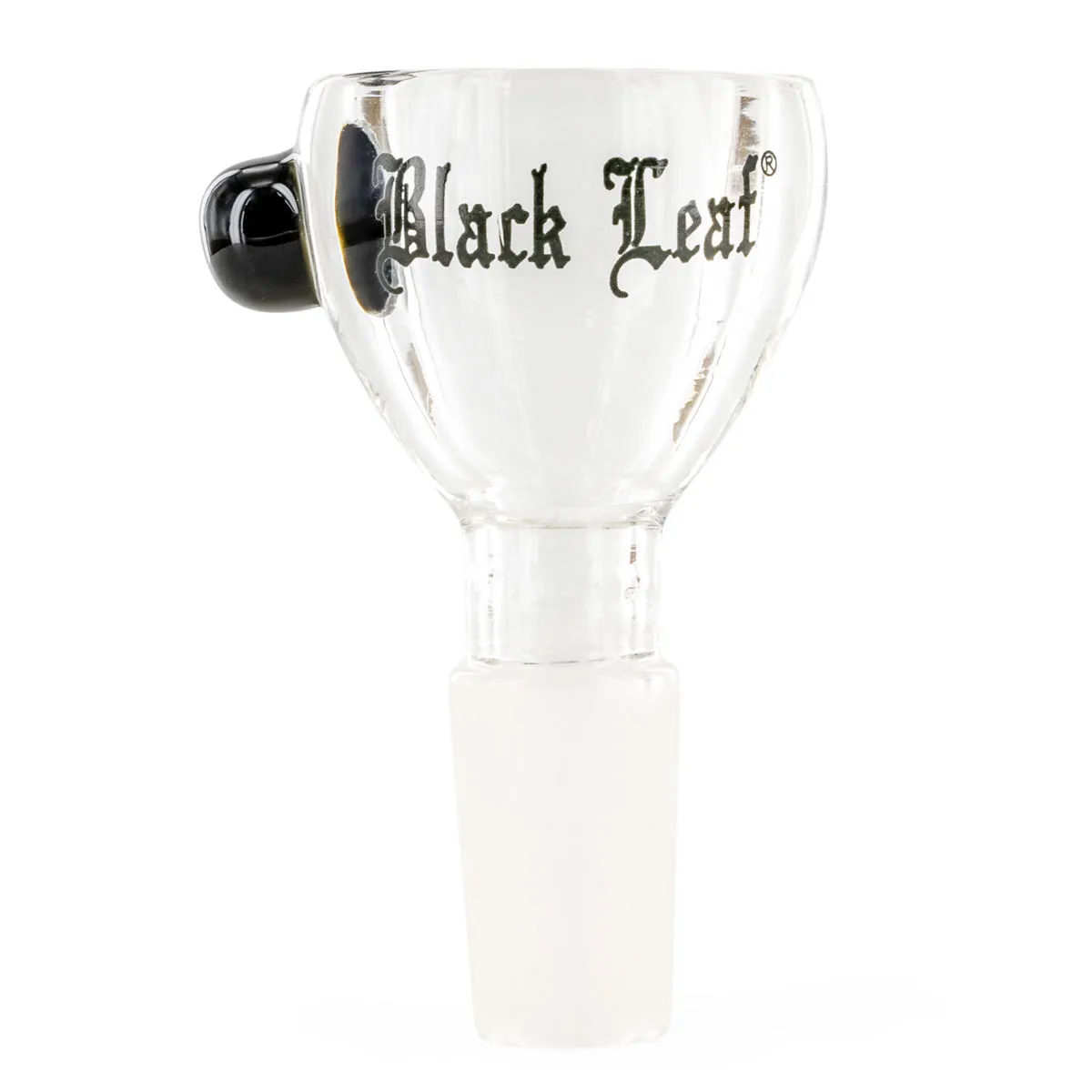 Cazoleta de cristal Black Leaf para bongs