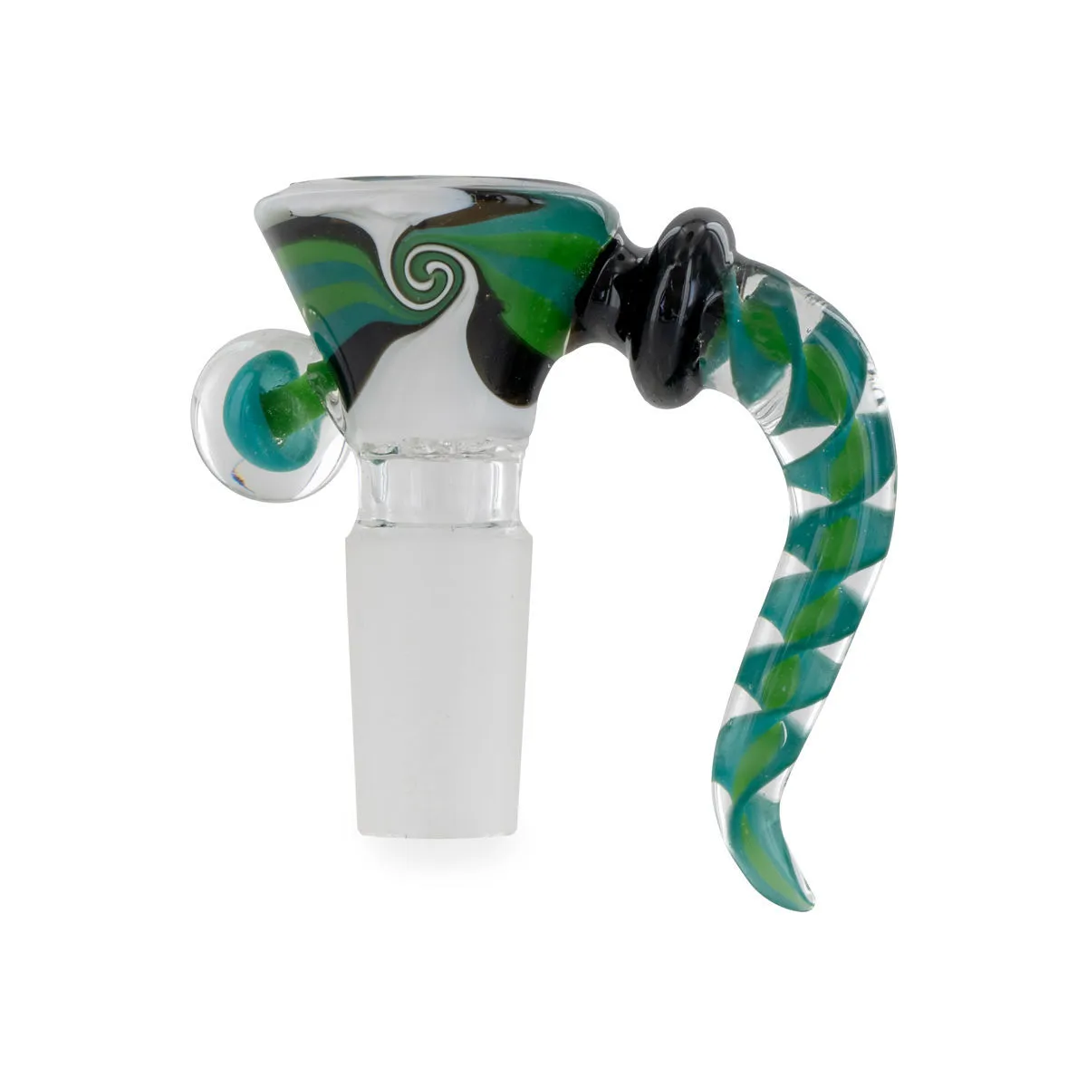 Cazoleta de cristal Swirl 14.5 Black Leaf — imagen 3
