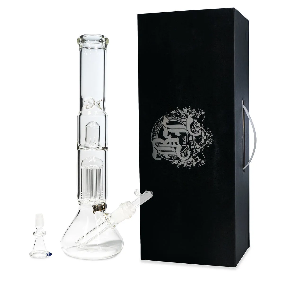Bong de cristal para hierba y aceite Black Leaf