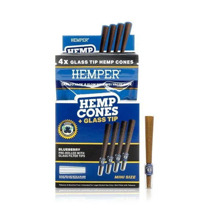 Hemper Conos de Cáñamo 1¼ + Boquilla de Cristal 4 uds — imagen 3
