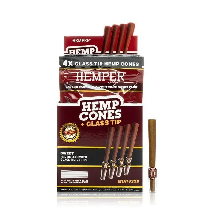 Hemper Conos de Cáñamo 1¼ + Boquilla de Cristal 4 uds — imagen 4