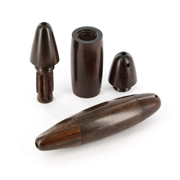 Pipa híbrida de vidrio y madera Mecha — imagen 4
