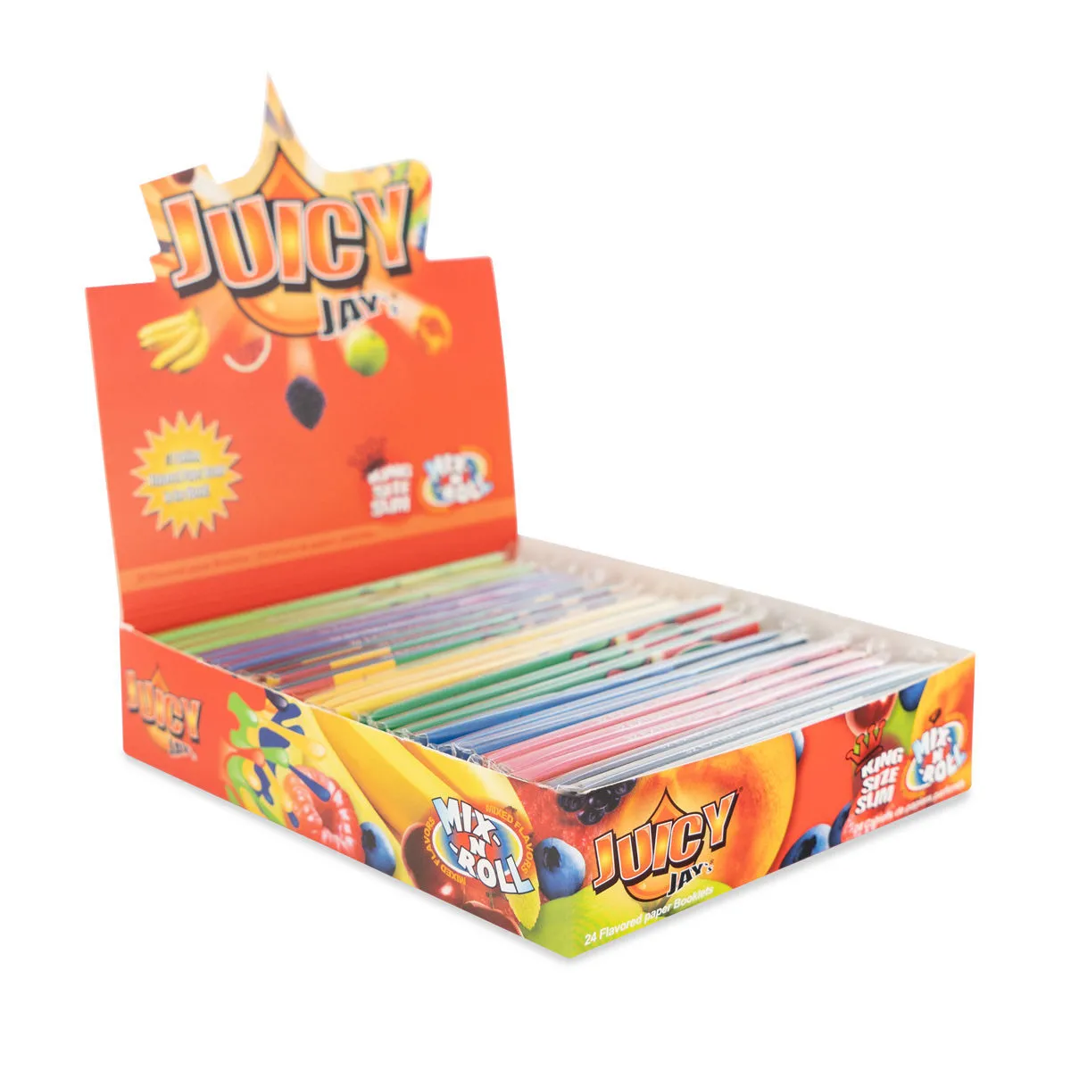 Papel de liar Juicy Jay's King Size Slim Mix 'n' Roll