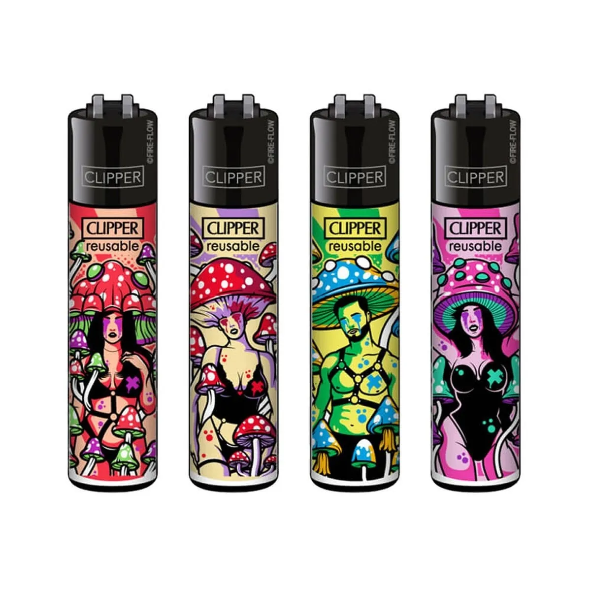Mechero Clipper Kinky Shroom