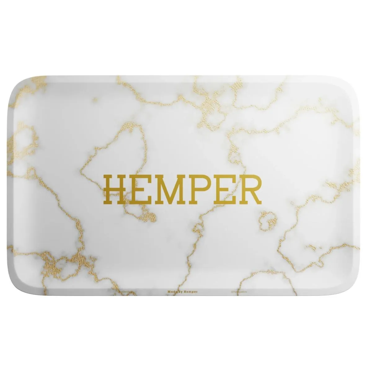 Bandeja de liar Luxe Marble blanca