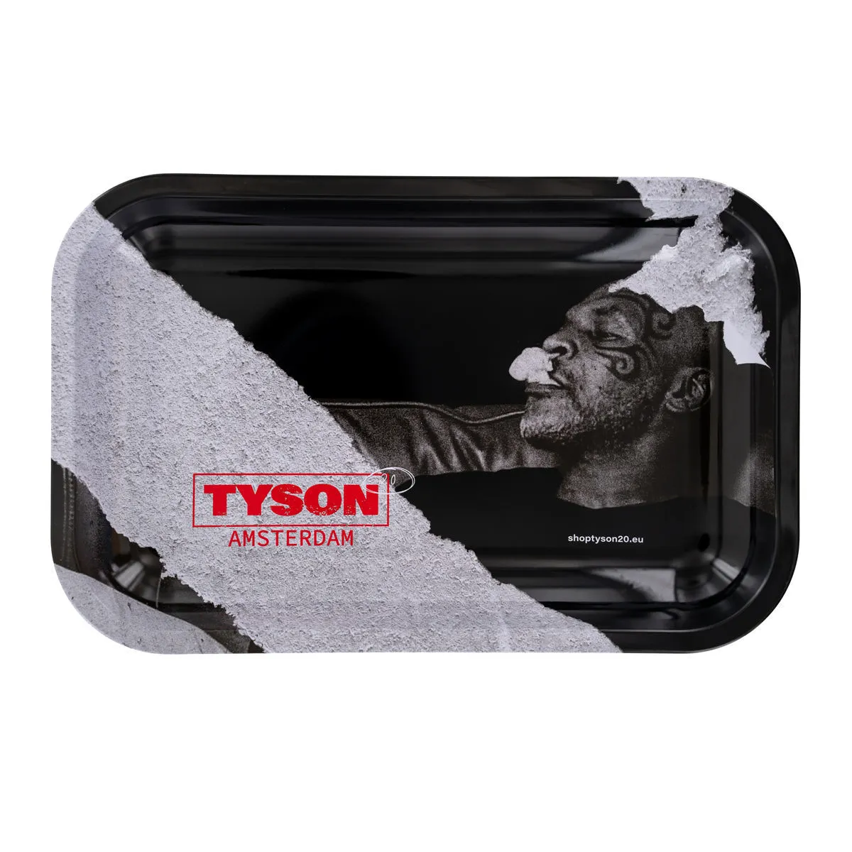 Bandeja de liar metálica blanca "Relaxing Mike" TYSON 2.0 — imagen 2