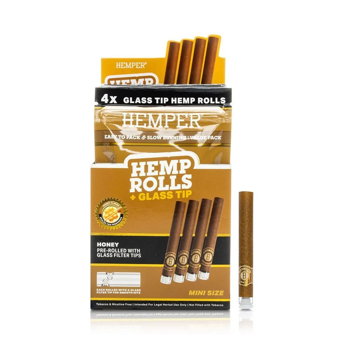 Hemper Mini Rolls + Glass Tip 4 Uds — imagen 3