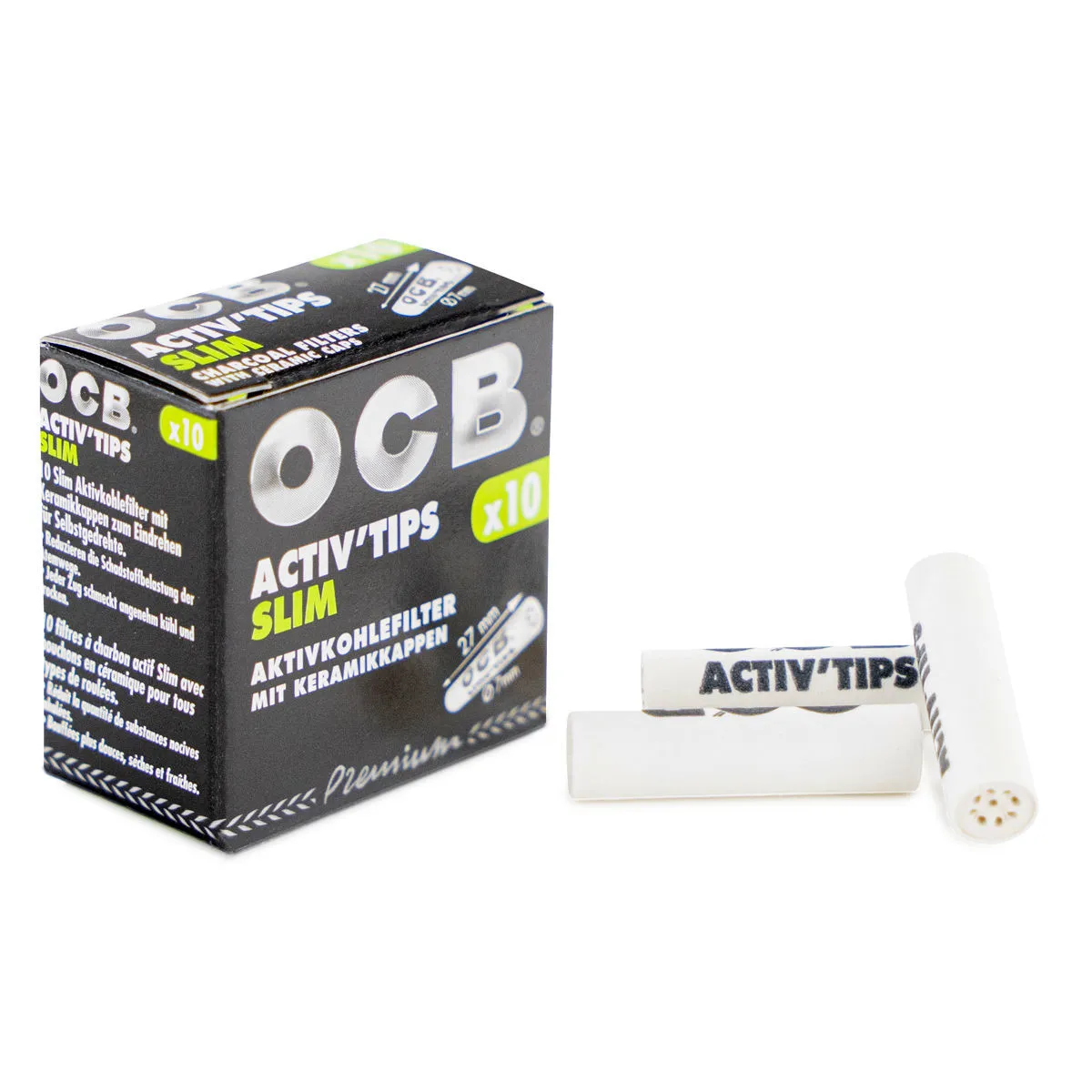 OCB Activ'Tips Slim filtros de carbón activado — imagen 2