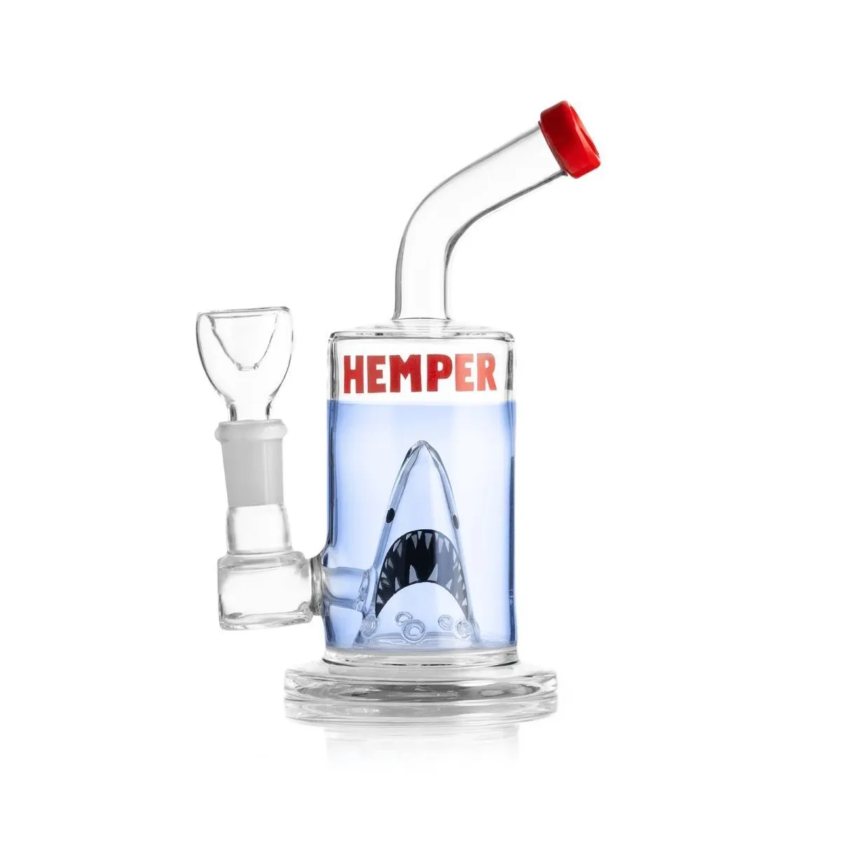 Hemper Shark Rig - Bong de cristal con forma de tiburón