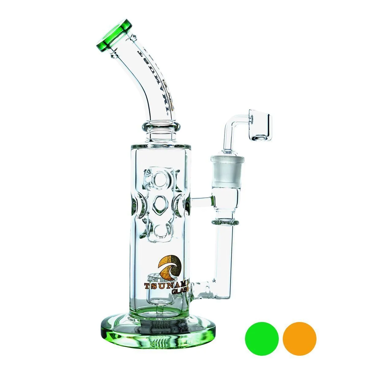 Dab Rig Swiss con percolador Shower Head 11'' (Tsunami Glass)