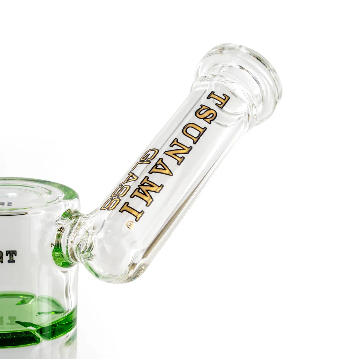 Dab Rig Turbina Miel Cuello Lateral 9" (Tsunami Glass) — imagen 3