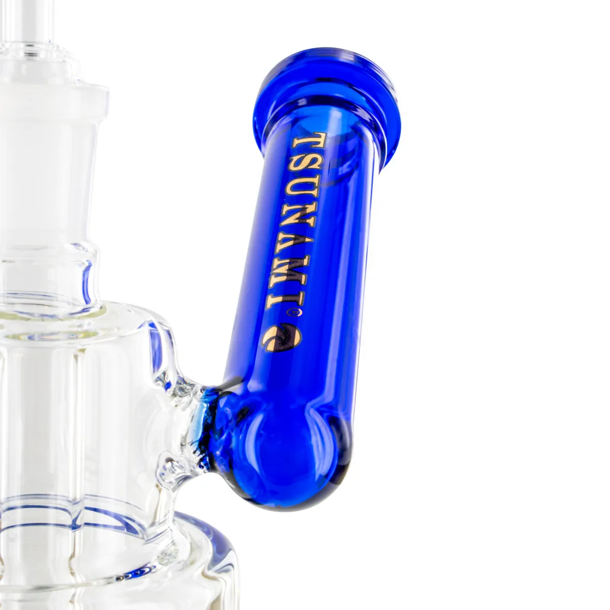 Dab Rig con Cuello Lateral y Showerhead 10'' (Tsunami Glass) — imagen 3