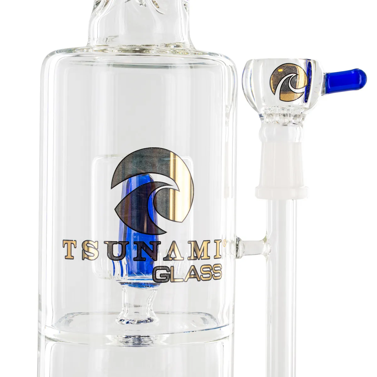 Bong con percolador sprinkler cube 14'' (Tsunami Glass) — imagen 4