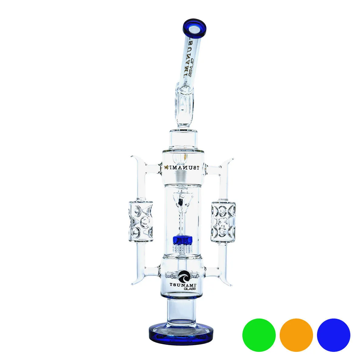 Bong Recicladora Tsunami Glass con Percolador Ducha Aspersor 20''