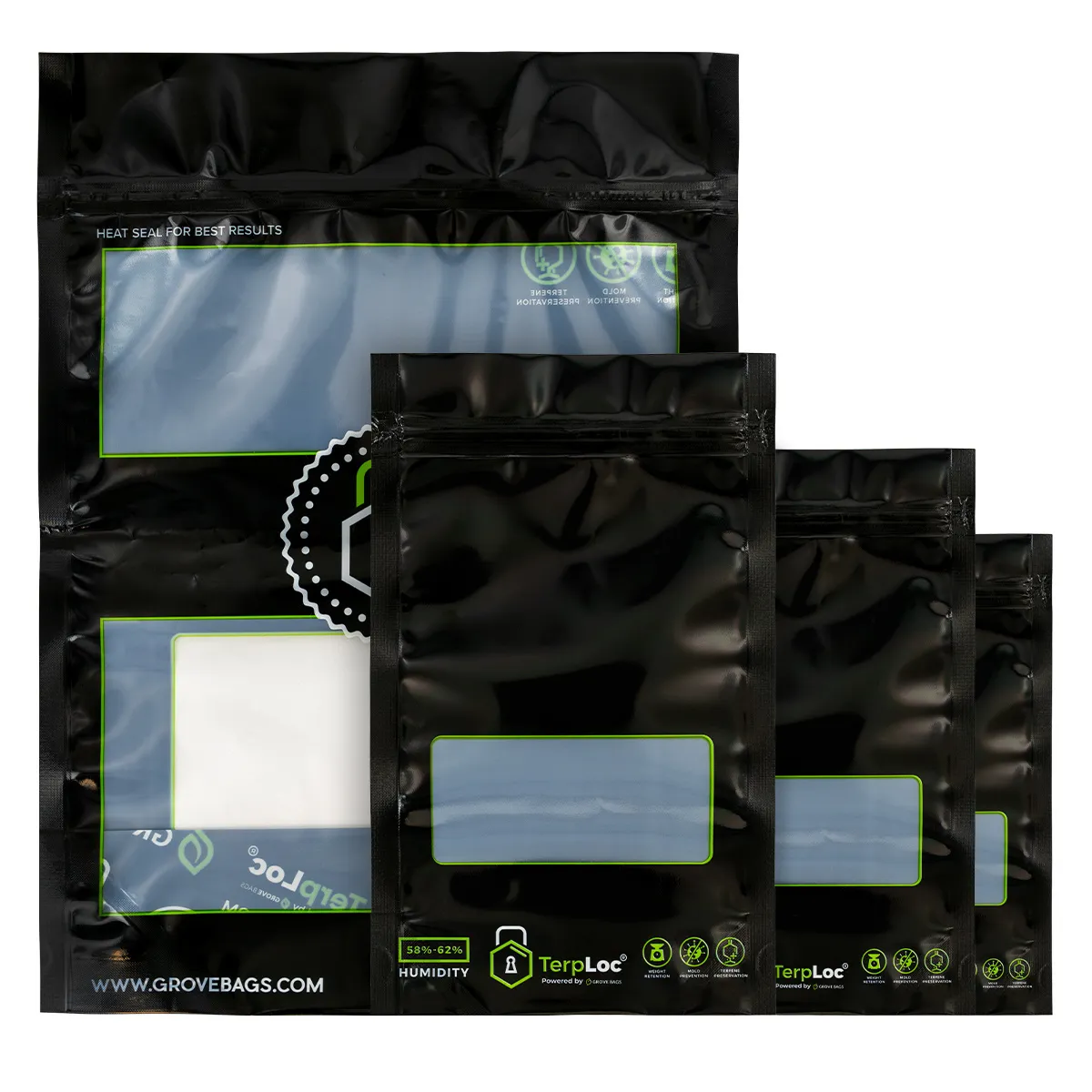 Bolsa TerpLoc con ventana Grove Bags
