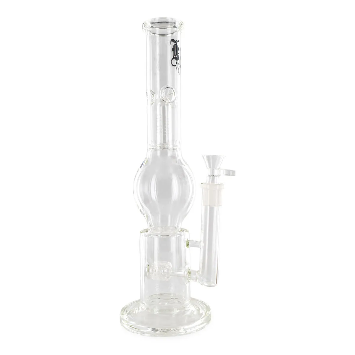 Bong de cristal con triple percolador Black Leaf