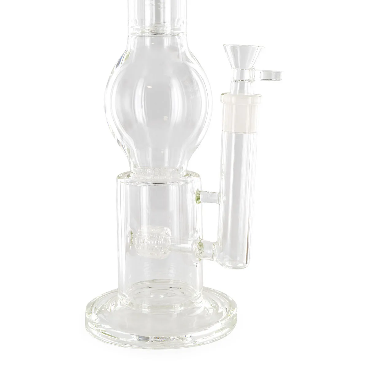 Bong de cristal con triple percolador Black Leaf — imagen 2